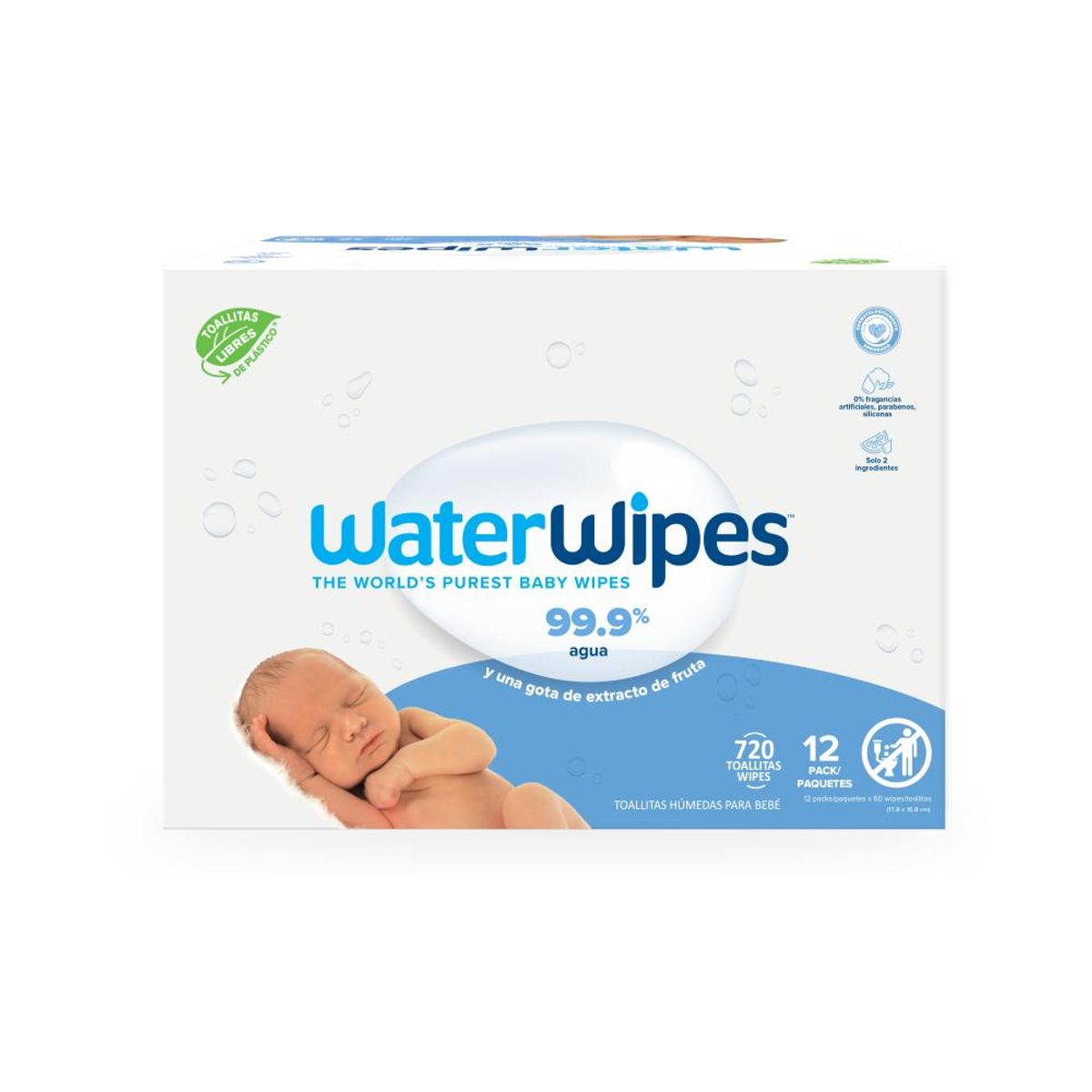 WATER WIPES - Toallitas Humedas Waterwipes - Caja 12x60unid