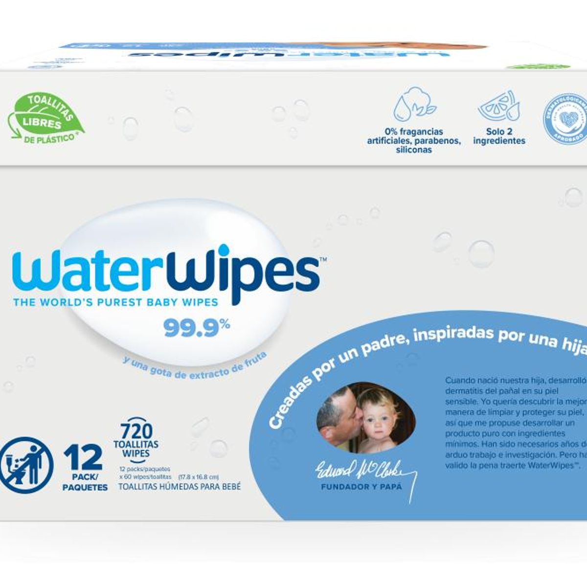 WATER WIPES - Toallitas Humedas Waterwipes - Caja 12x60unid
