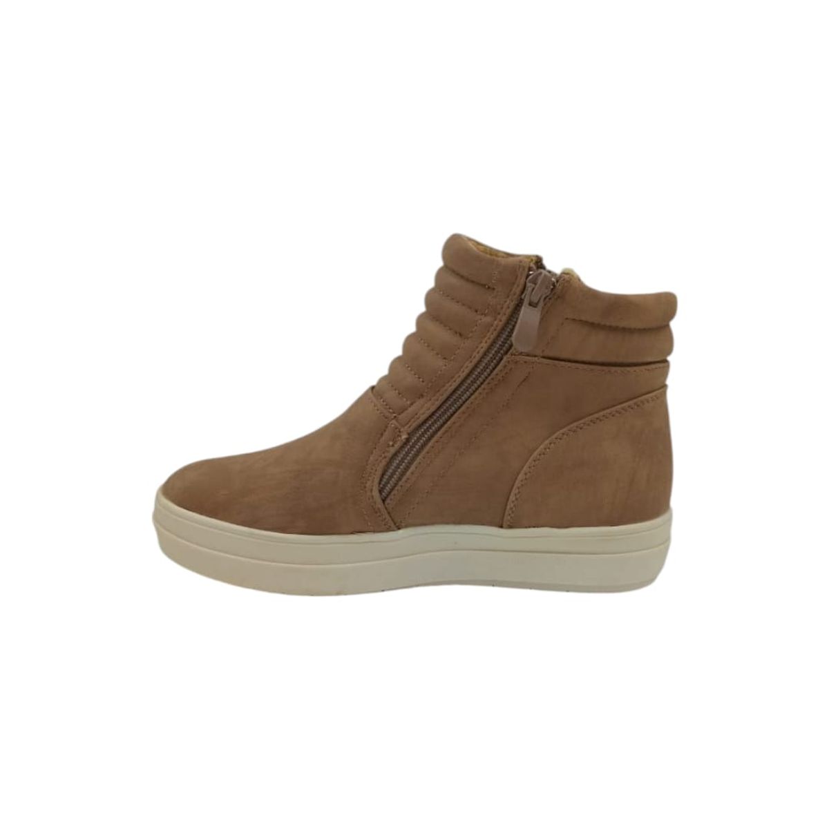 HERIEL - Zapatilla Camel Plataforma Mujer