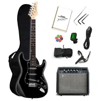 Guitarra Eléctrica Strato + Amplif + Accesorios Negra