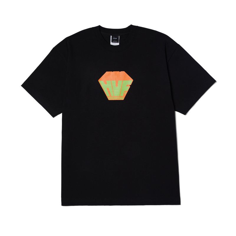 HUF - POLERA HUF BIG BLOCK S/S BLACK - XXL