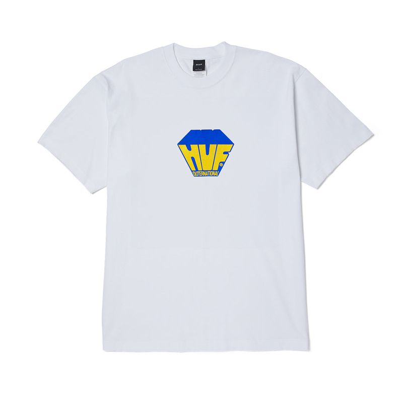 HUF - POLERA HUF BIG BLOCK S/S WHITE - XXL