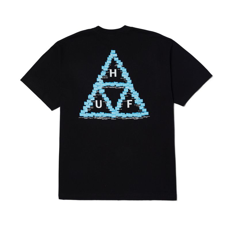 HUF - POLERA HUF DESKTOP S/S BLK - XXL