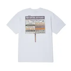 HUF - POLERA PLAZA SS WHITE - XXL