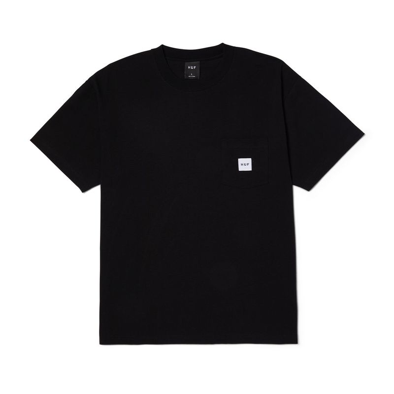 HUF - POLERA HUF SET BOX LOGO SS POCKET BLK - XXL
