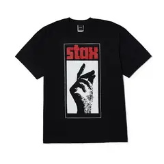 HUF - POLERA X STAX SNAP S/S BLK - XXL
