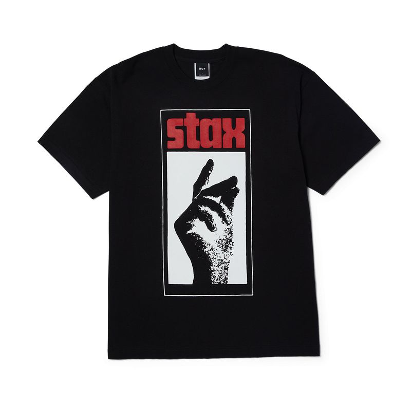 HUF - POLERA HUF X STAX SNAP S/S BLK - XXL