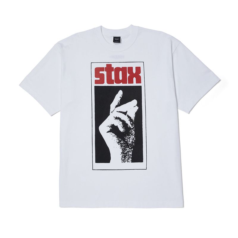 HUF - POLERA HUF X STAX SNAP S/S WHITE - XXL