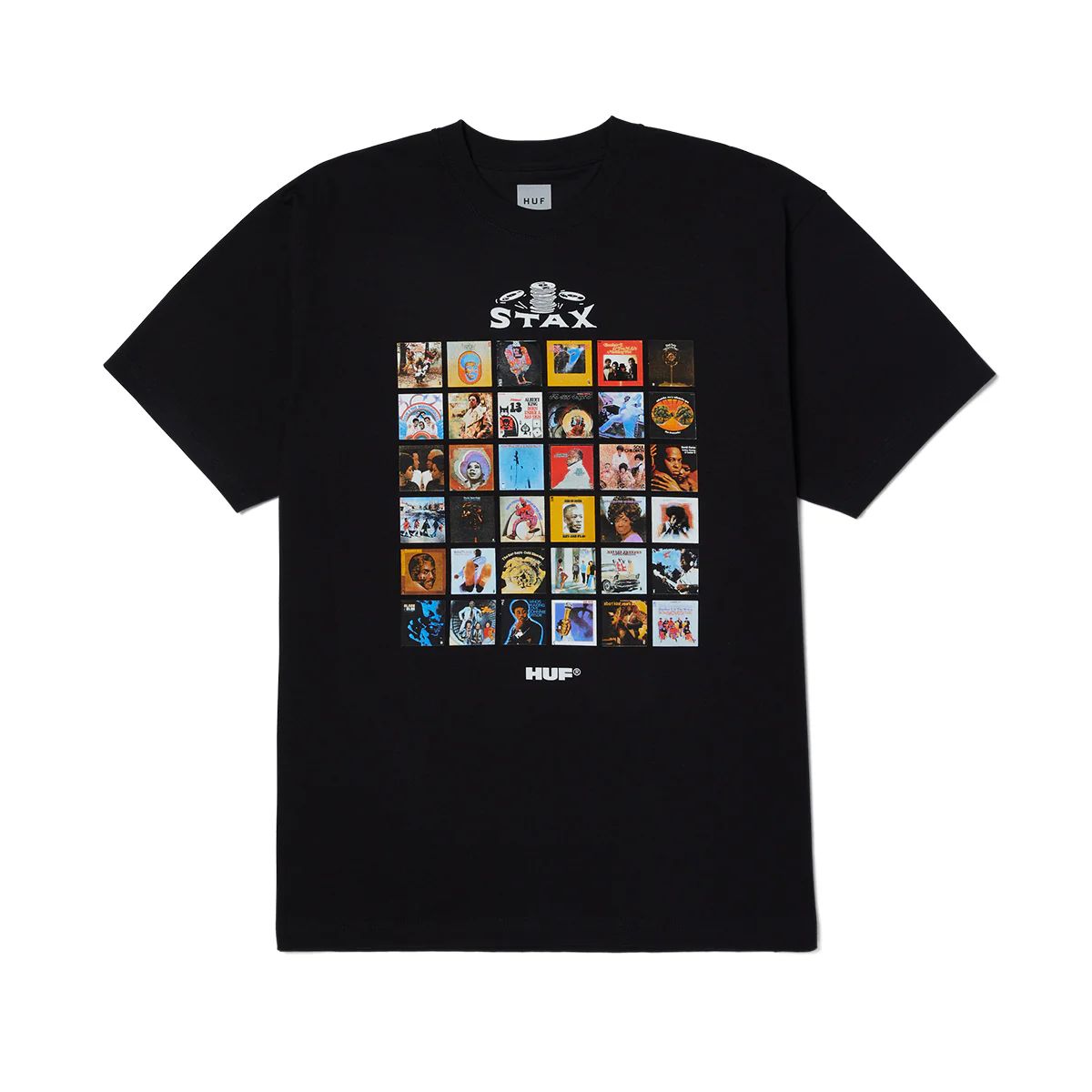 HUF - Polera Negra Hombre STAX SOULVILLE HUF
