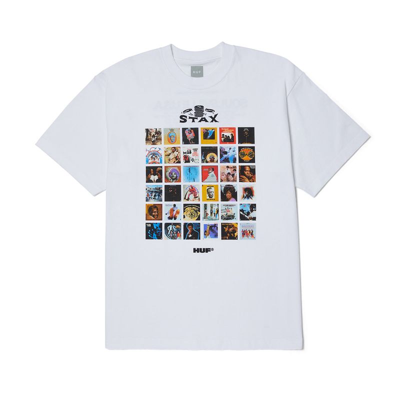 HUF - POLERA HUF X STAX SOULSVILLE USA S/S WHITE - XXL