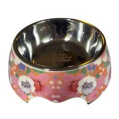 ROYAL PET - Bowl Comida Mascota Mediano Flores - Shopyclick