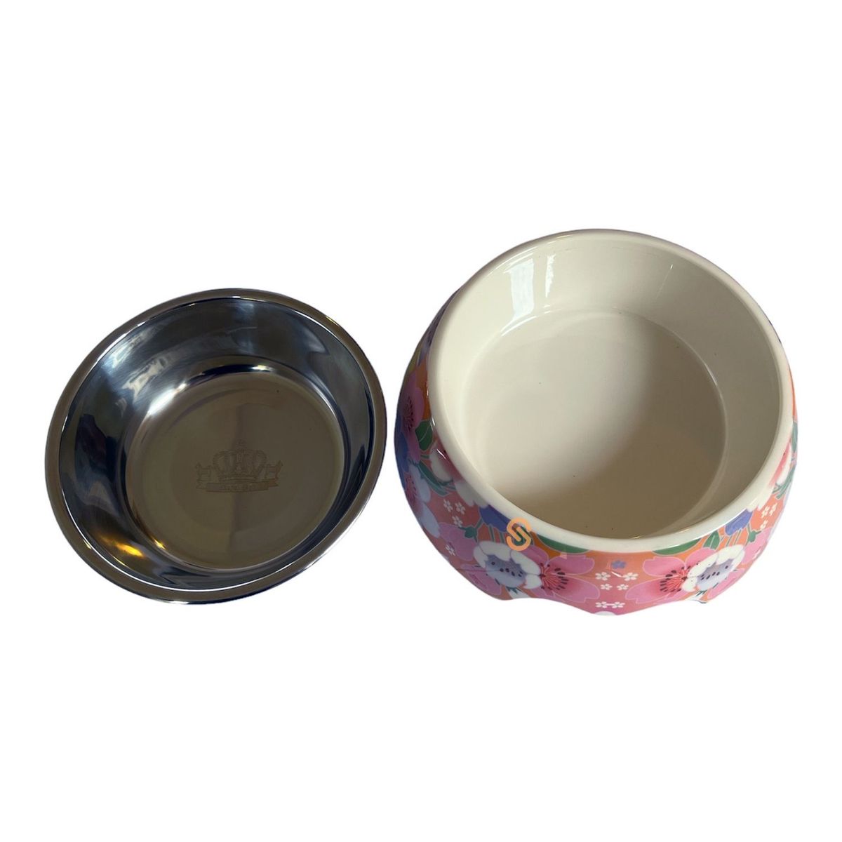 ROYAL PET - Bowl Comida Mascota Mediano Flores Royal Pet - Shopyclick