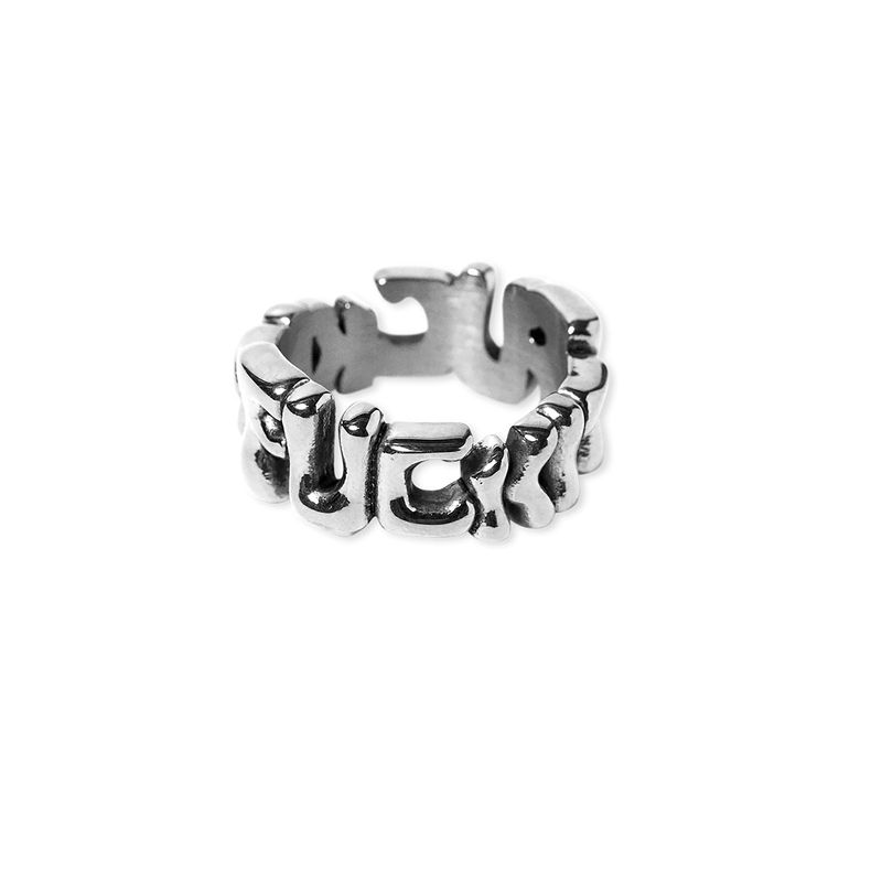 HUF - ANILLO HUF FUCK IT WARPED RING SILVER