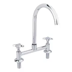 FAS - Llave Combinación Lavaplatos Calidad Superior Cc7-1001 - Plateado