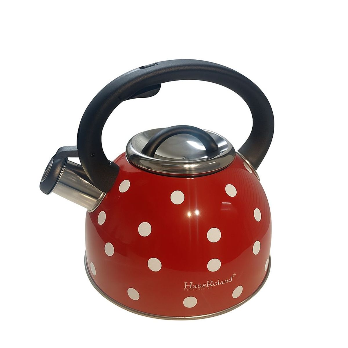 CAP DOR - Tetera Silbadora Roja de Puntos Haus Roland