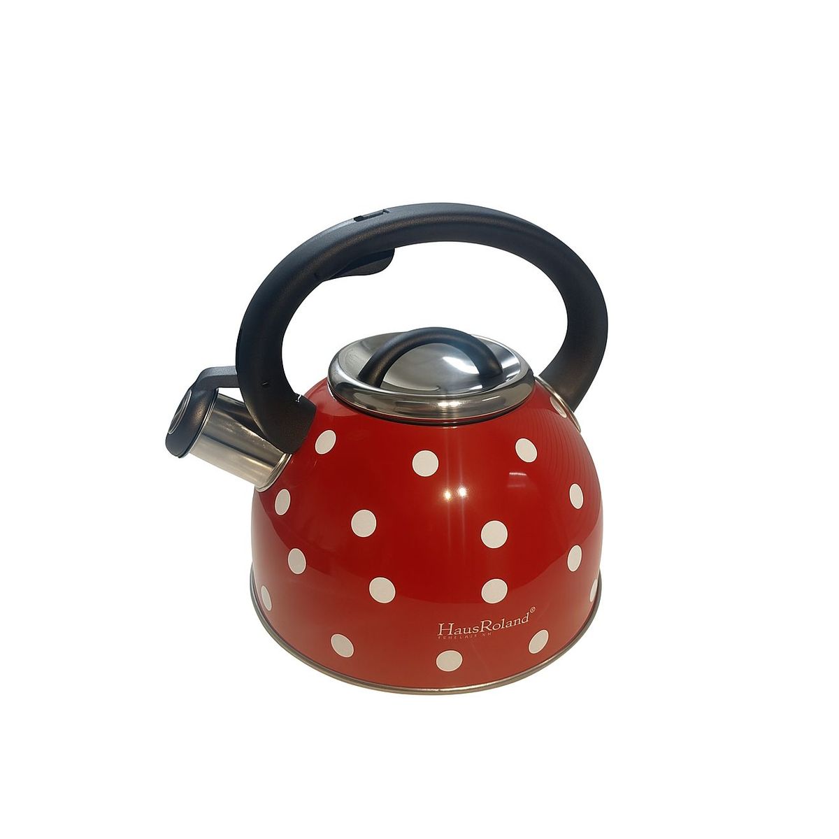 CAP DOR - Tetera Silbadora Roja de Puntos Haus Roland