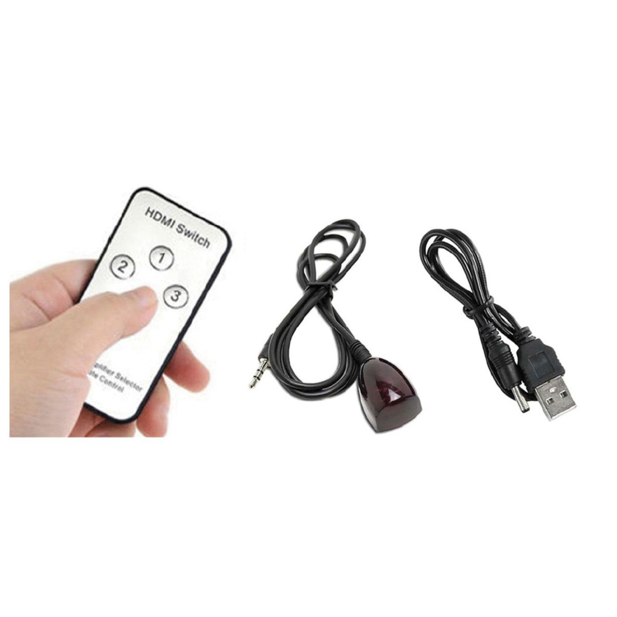 TECNOLAB - Switch 4K Hdmi 3 En 1 Con Control Remoto - SC