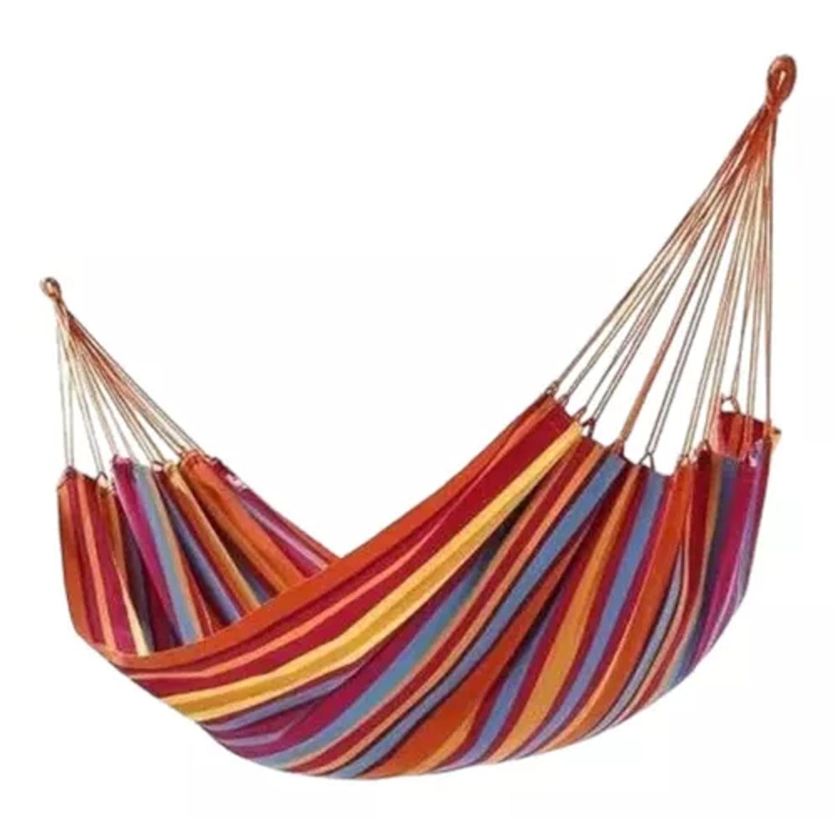 GENERICO - Hamaca 100% algodón premium 2 plazas multicolor