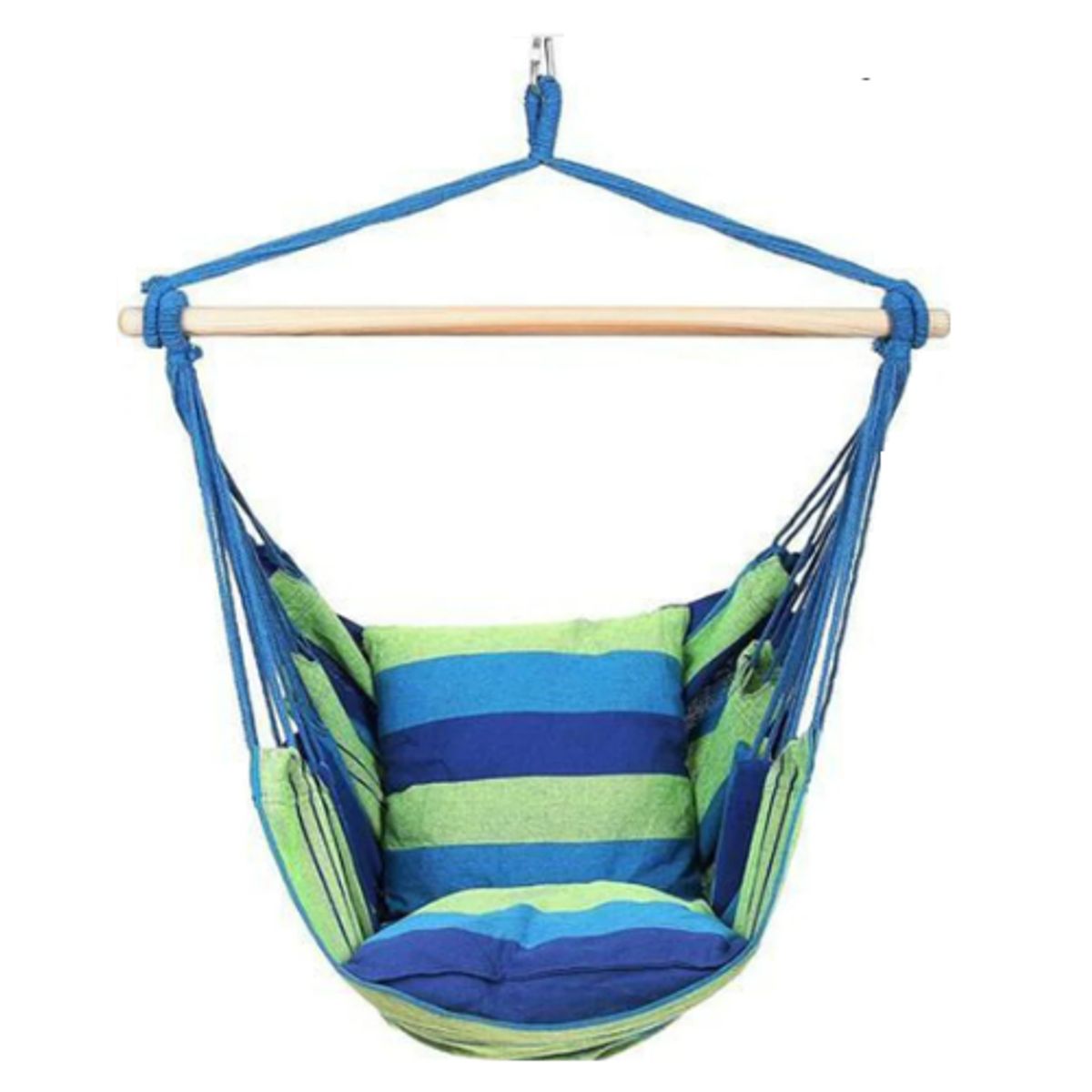 GENERICO - Silla hamaca con palo camping Color Multicolor