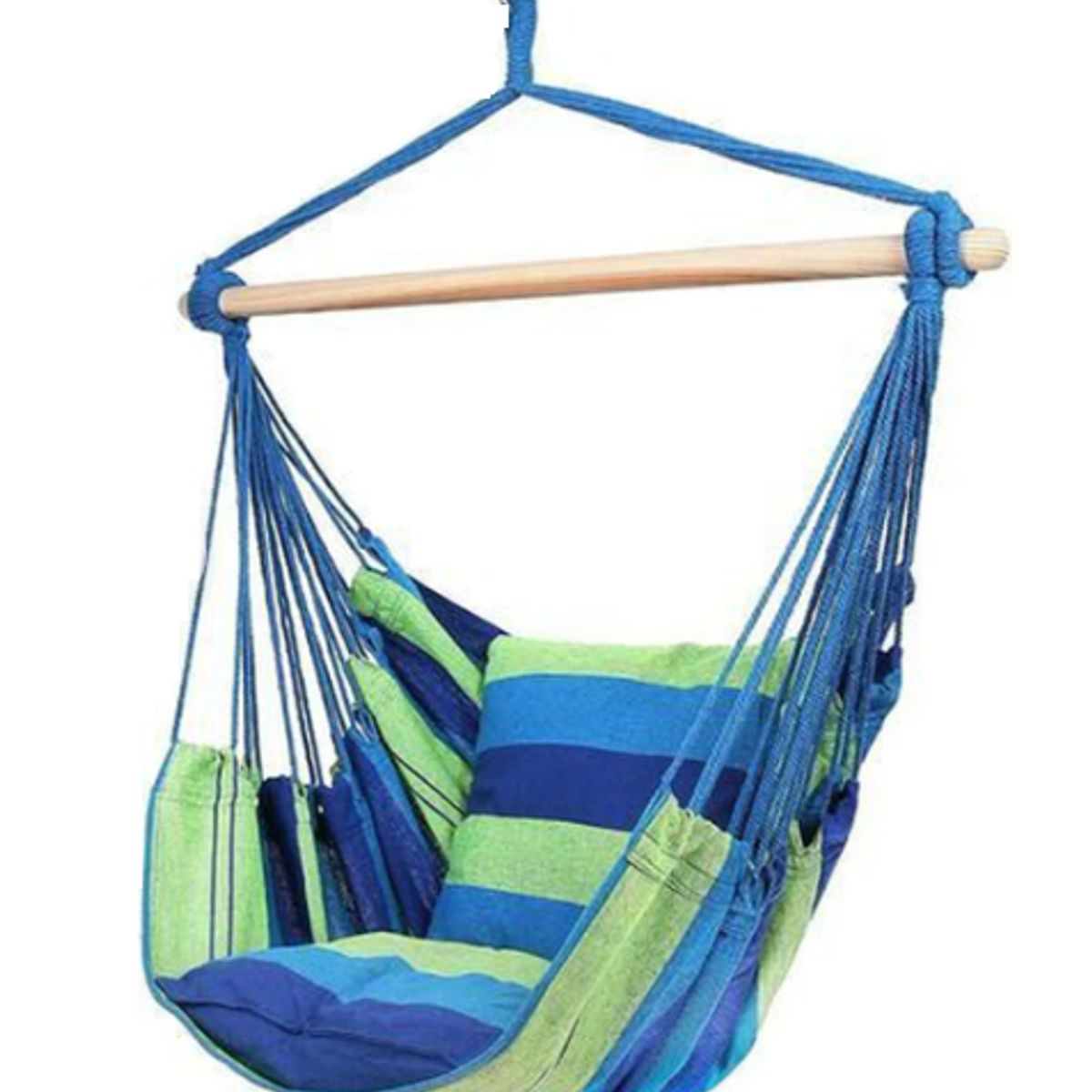 GENERICO - Silla hamaca con palo camping Color Multicolor