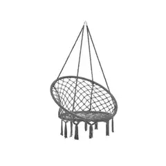 GENERICO - Silla hamaca colgante para terraza o jardín color gris