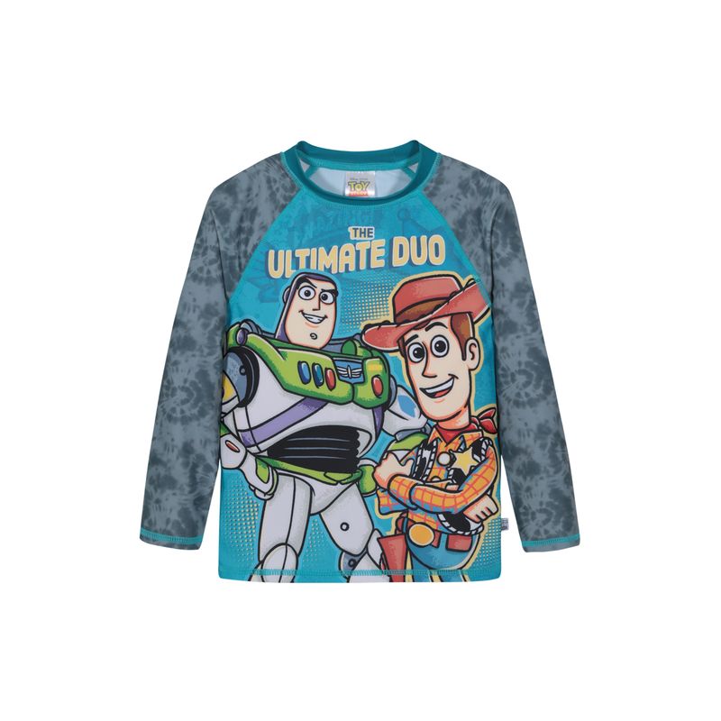 DISNEY - Traje de Baño Niño Polera UV50 MLarga Toy Story Disney - Gris