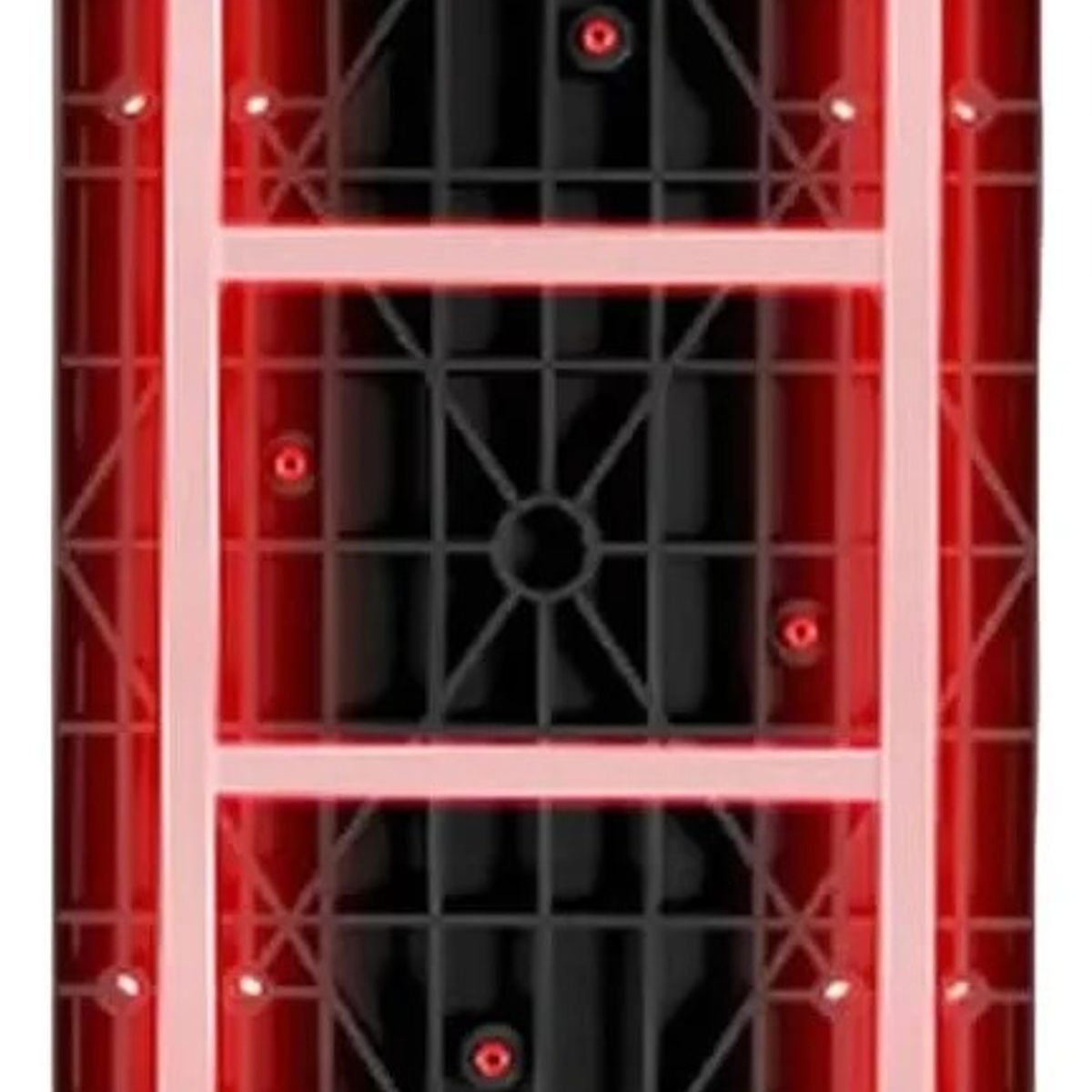 RAGNAR - Carro De Carga Industrial Plataforma Con Reja 300kg 90x60cm Negro