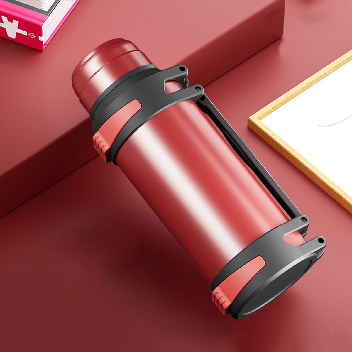 EDWINAYY - Termo de acero inoxidable de gran capacidad para el hogar