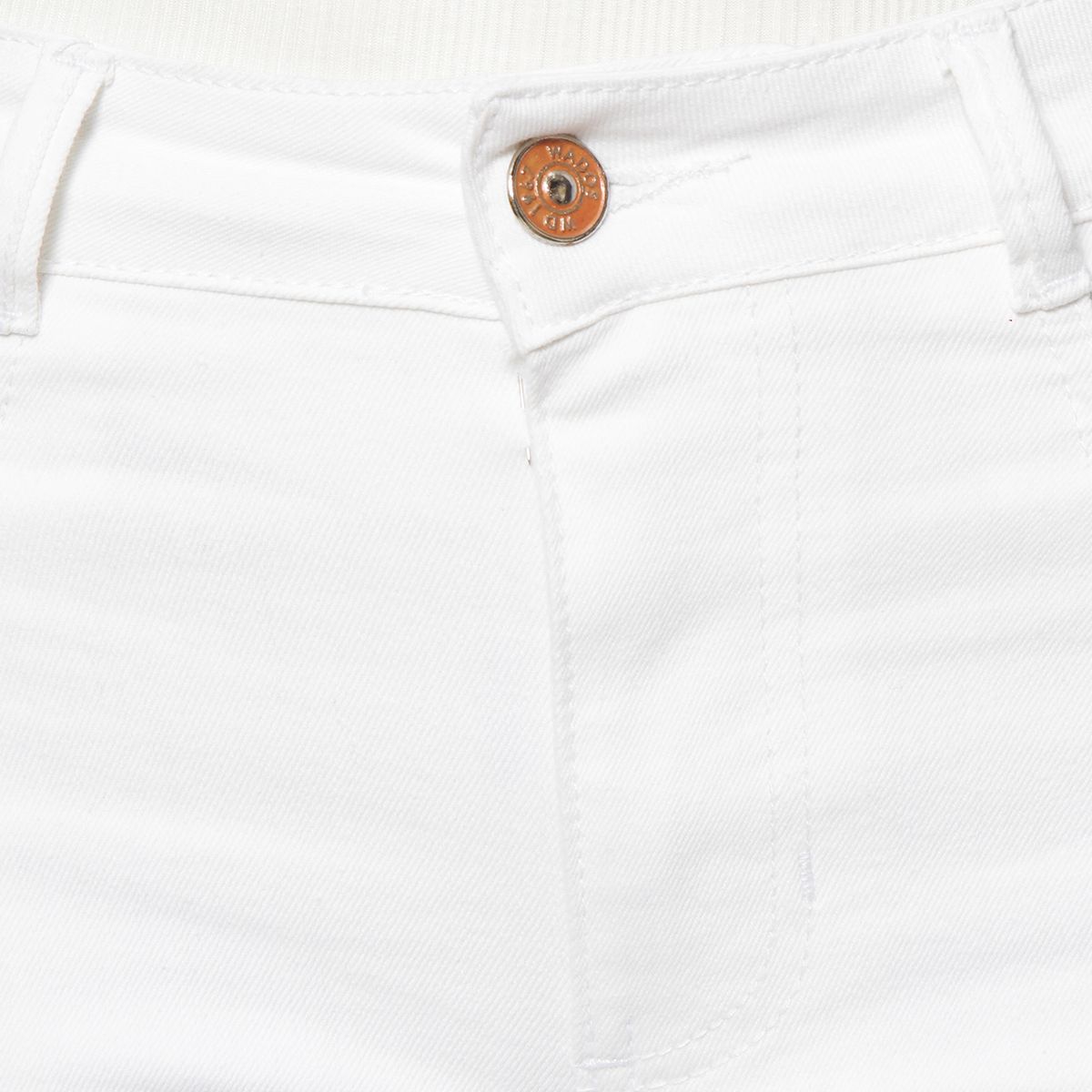 WADOS - JEANS RECTO TIRO ALTO  PRETINA BASICA 1 BOTON