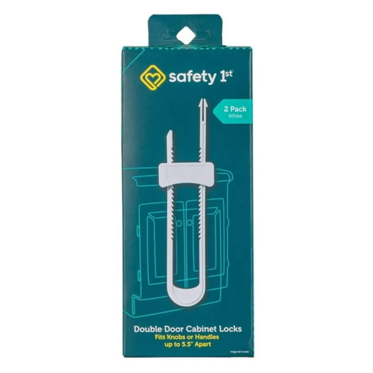 SAFETY 1ST - Kit 2 Pack Bloqueo de Doble Puerta SAFETY 1ST, Blanco
