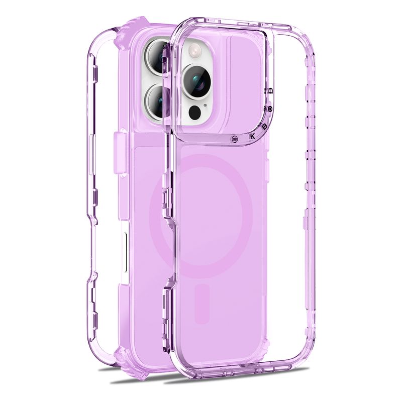 KBOD - Carcasa 360 de 3 Piezas Kbod Urban Play Magnetic Para iPhone 14 Pro Max Lila