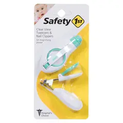 SAFETY 1ST - Cortauñas y Pinzas con Lupa Clear View