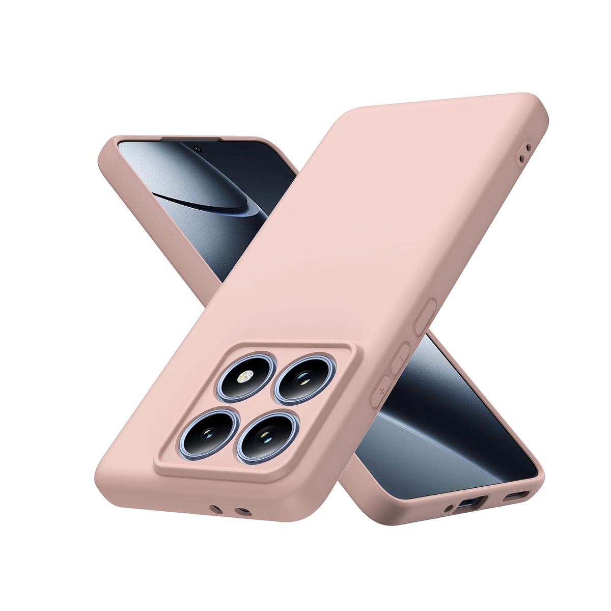JOIGO - Carcasa Funda Para Xiaomi 14t Pro Goma Crema