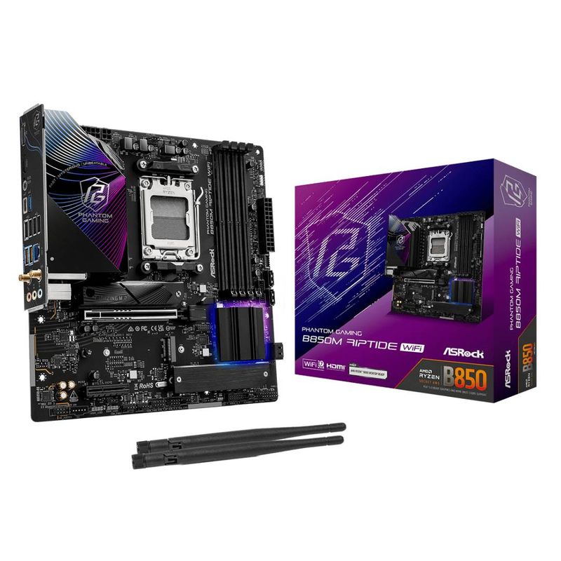 ASROCK - Placa Madre ASRock B850M Riptide WI-FI AM5 DDR5