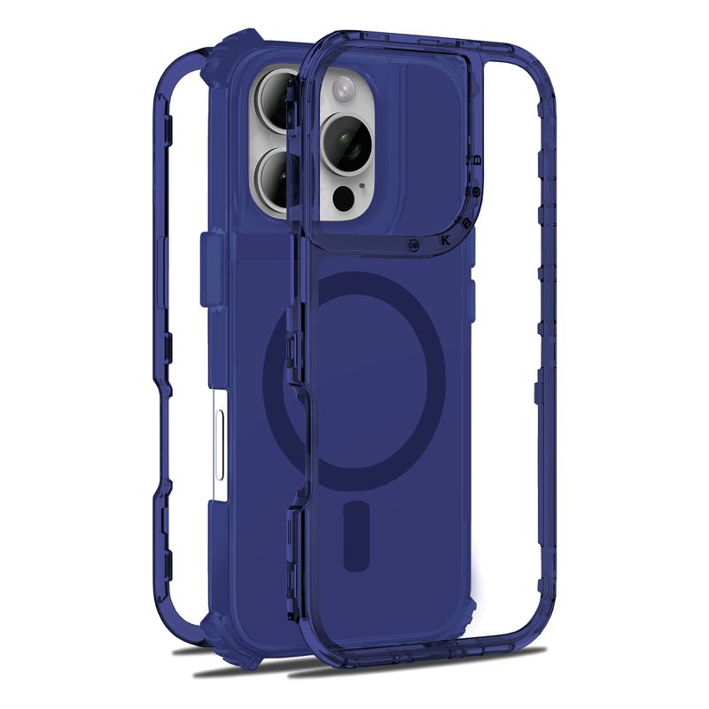 KBOD - Carcasa 360 de 3 Piezas Kbod Urban Play Magnetic Para iPhone 16 Pro Max Azul