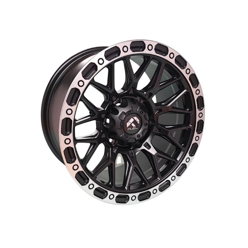 GENERICO - Juego de Llantas 16x8 6x1397 Et0 mat black machine lip H010