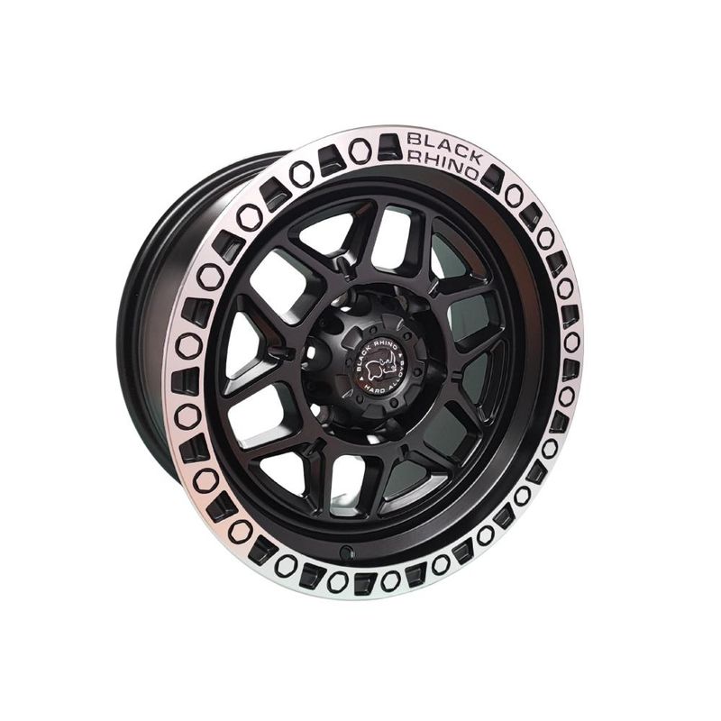 GENERICO - Juego de Llantas 16x8 6x1397 Et0 matt mb machine lip HX019