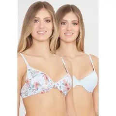 KAYSER - Pack 2X Sosten Push Up Microfibra P250023-CEL1 - Celeste