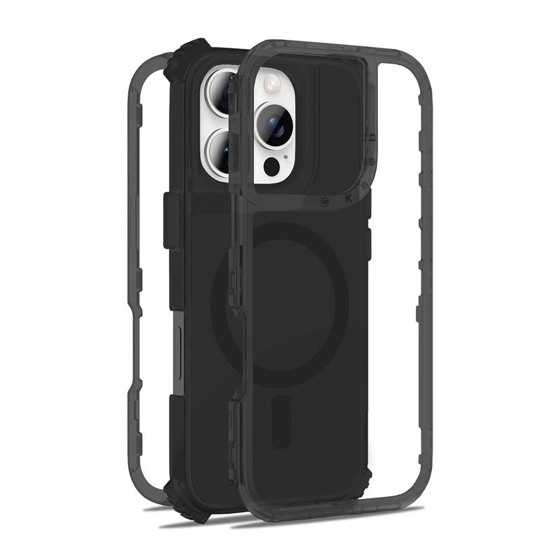 KBOD - Carcasa 360 de 3 Piezas Kbod Urban Play Magnetic Para iPhone 16 Pro Max Negro