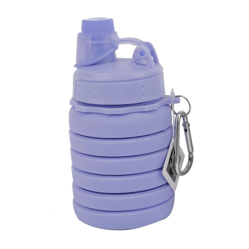 HOMEWELL - Termo plegable silicona azul 500ml