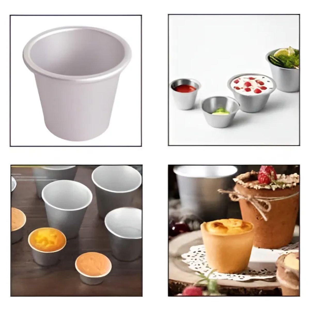 GENERICO - Moldes Para Cupcake Muffin x5