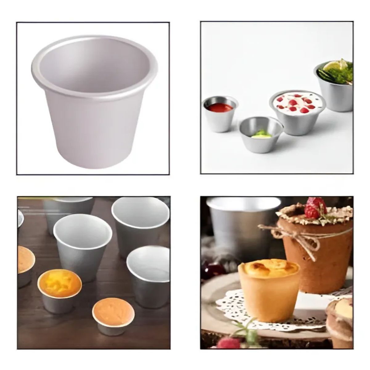 GENERICO - Moldes Para Cupcake Muffin x5