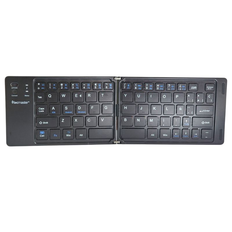 TECMASTER - Mini-Teclado Plegable Bt Recargable Tipo-C Tecmaster