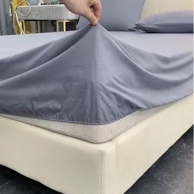 Imagen 2 del producto Juego de sábanas 200 hilos 2 plazas - 4 piezas color burdeos