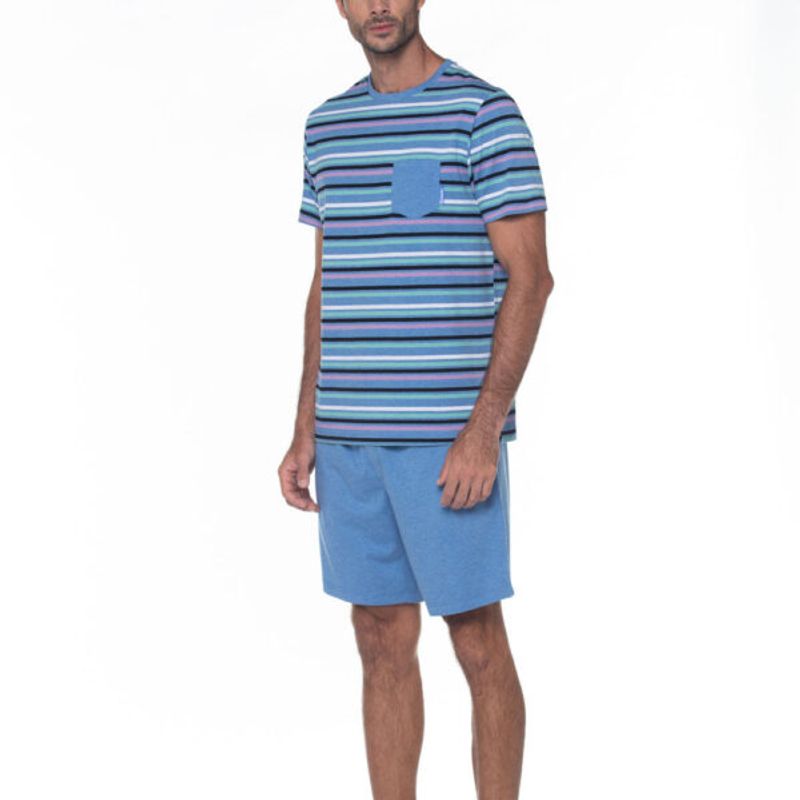 LADY GENNY - Pijama a Rayas Hombre AlgodónCotton