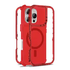 KBOD - Carcasa 360 de 3 Piezas Urban Play Magnetic Para iPhone 16 Pro Rojo