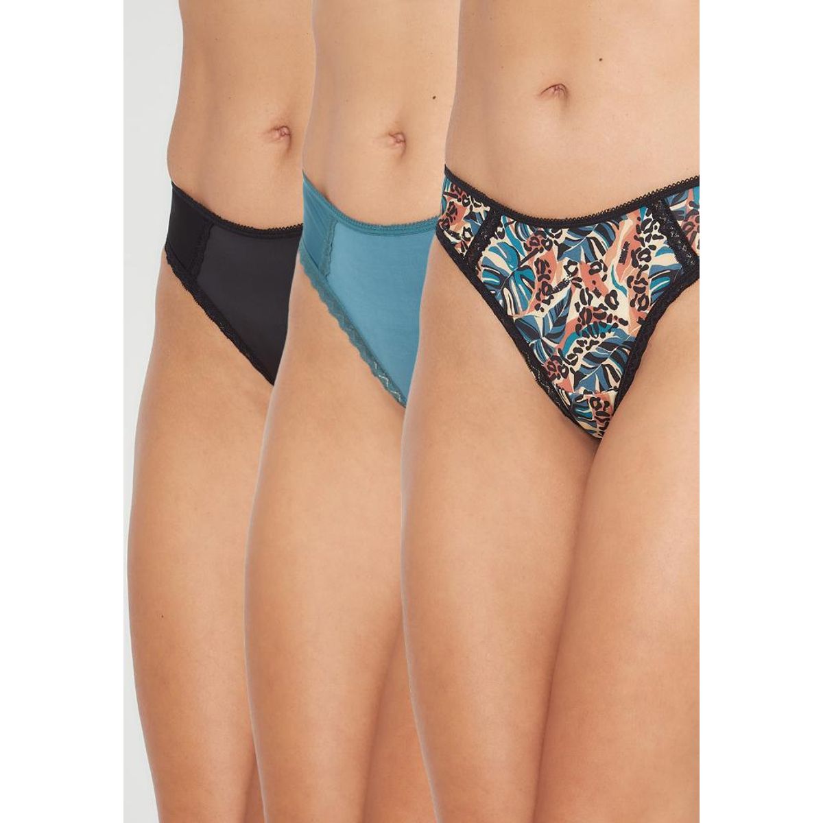 KAYSER - Pack 3X  Colaless Microfibra P312.0016-NEG3 Kayser