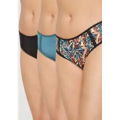 KAYSER - Pack 3X Pantaleta Microfibra P314.0015-NEG3