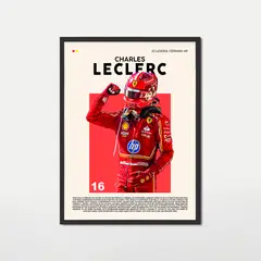 GENERICO - Cuadro decorativo Formula 1 Charles Leclerc Ferrari
