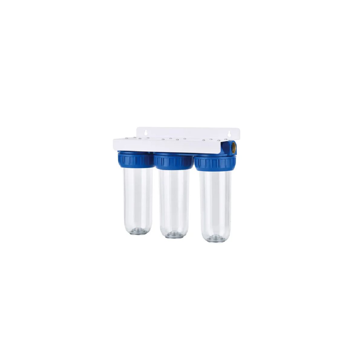 OSMOAQUA - Carcasa Porta Filtro conexión de 1 Triple Transparente